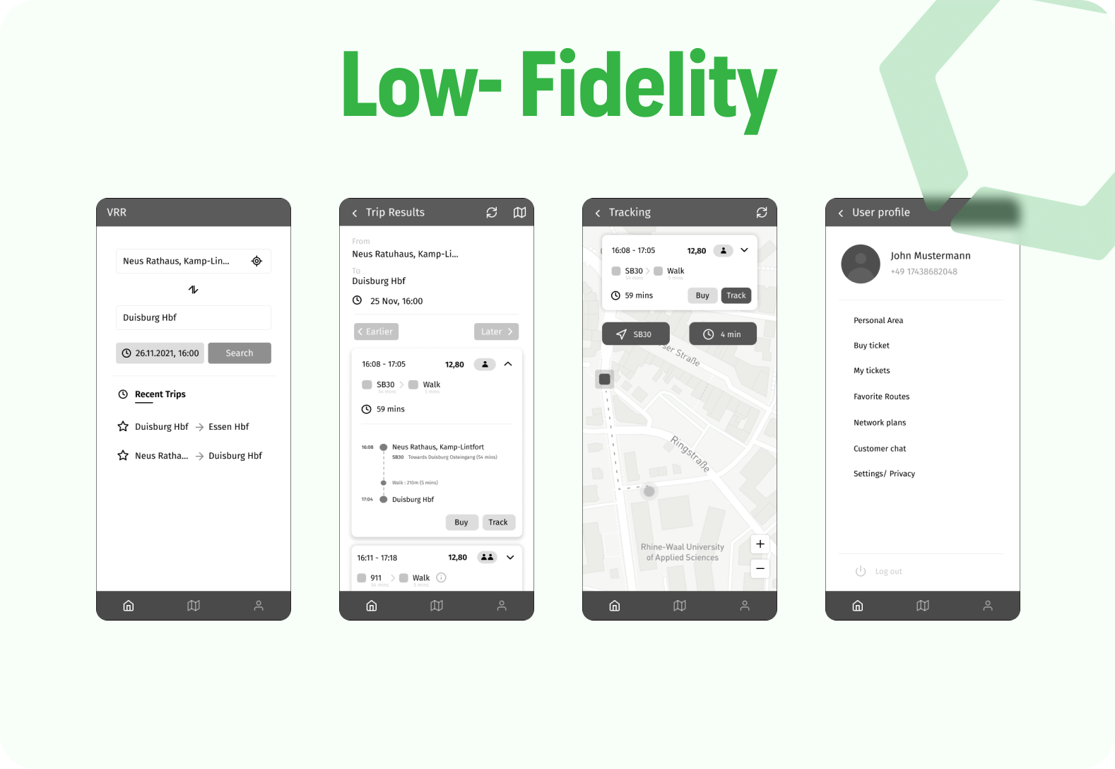 Low-Fidelity Wireframe